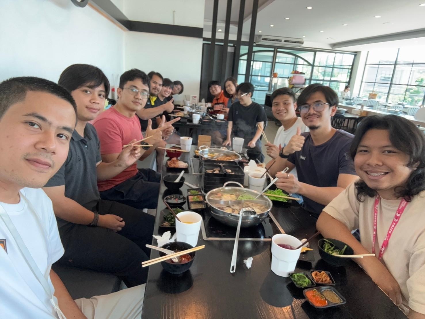 Scenes from the special birthday lunch celebration for our executive